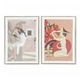 Cadre DKD Home Decor Femme (2 Unités) (50 x 3 x 70 cm)