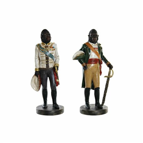 Figurine Décorative DKD Home Decor Résine Gorille (15.5 x 13.5 x 40.5 cm) (2 pcs)