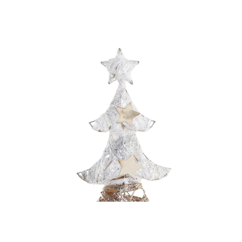 Image secondaire de Sapin de Noël DKD Home Decor Doré Blanc Rotin (32 x 10 x 56 cm) (2 Unités)
