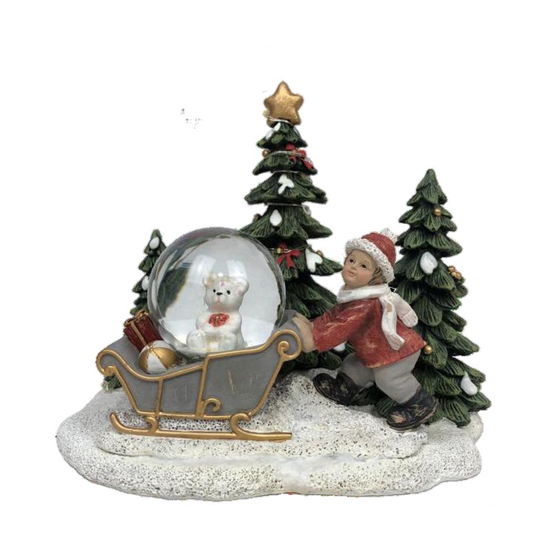 Décorations de Noël DKD Home Decor Résine (16 x 12,5 x 14,5 cm) (2 Unités)