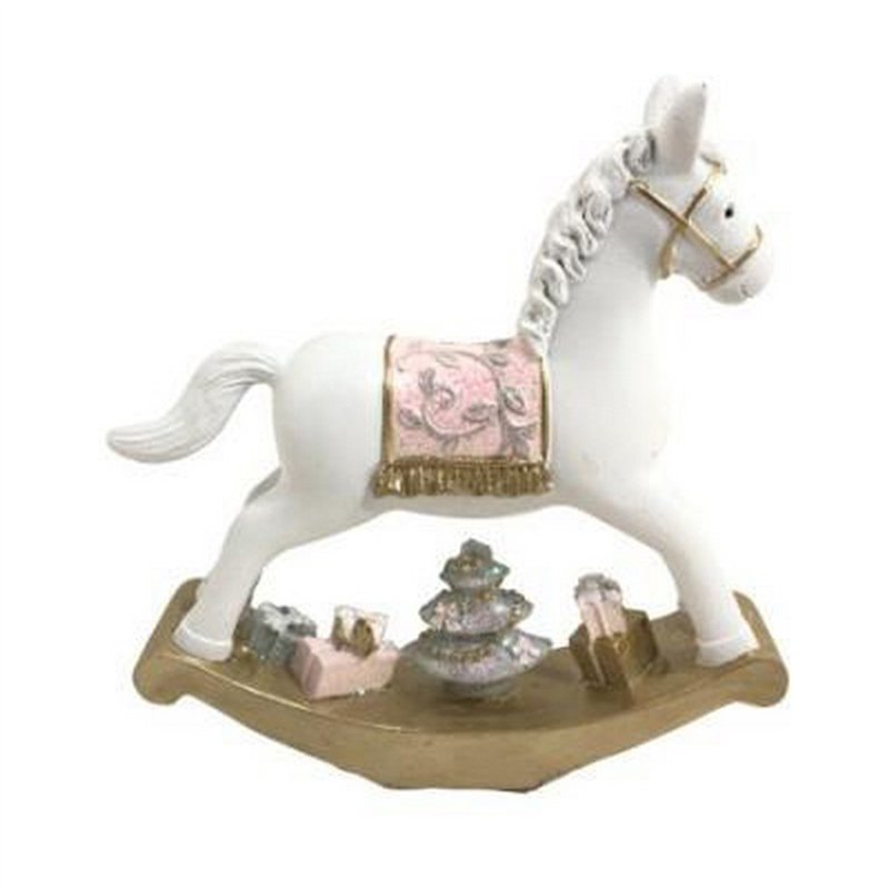 Image secondaire de Décorations de Noël DKD Home Decor Cheval Résine (14 x 3,5 x 14 cm) (2 Unités)