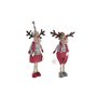 Figurine Décorative DKD Home Decor Noël Renne Polyester (20 x 10 x 58 cm) (2 Unités)