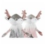 Figurine Décorative DKD Home Decor Noël Animal Polyester Cerf (15 x 11 x 49 cm) (2 Unités)