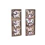 Ensemble Décorations de Noël DKD Home Decor Bois MDF (21 x 8,2 x 1,5 cm) (8 cm) (2 Unités)