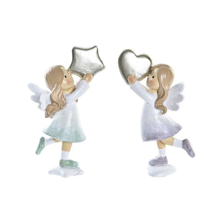 Décorations de Noël DKD Home Decor Résine Ange (6 x 5
