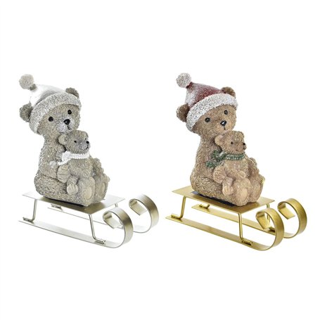 Décorations de Noël DKD Home Decor Résine Ours (10 x 4 x 9