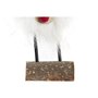 Décorations de Noël DKD Home Decor Polyester Renne (7 x 5 x 16 cm) (2 Unités)
