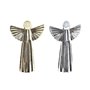 Décorations de Noël DKD Home Decor Porcelaine Ange (13 x 5 x 17 cm) (2 Unités)