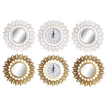 Horloge Murale DKD Home Decor Miroir PP (25 x 2