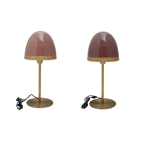 Lampe de bureau DKD Home Decor Métal Moderne (23 x 23 x 55 cm) (2 Unités)