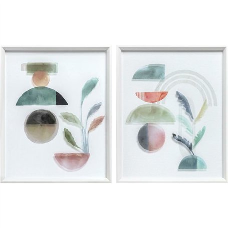 Cadre DKD Home Decor Abstrait Moderne (40 x 3