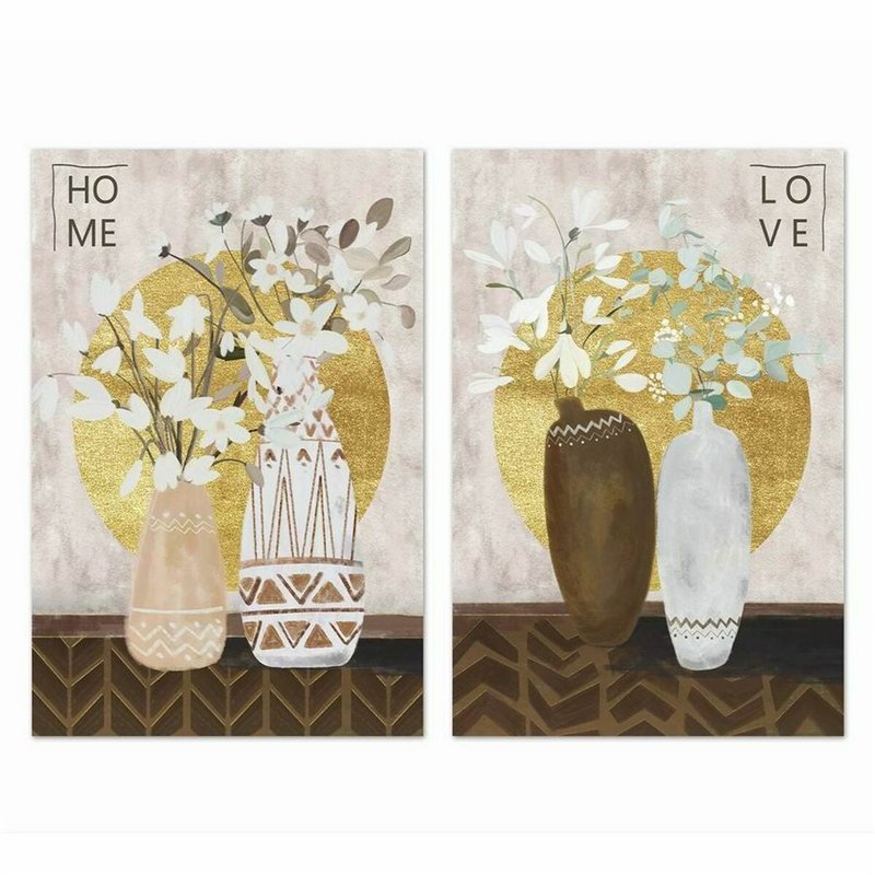 Cadre DKD Home Decor Pin (40 x 1,8 x 50 cm) (2 Unités)