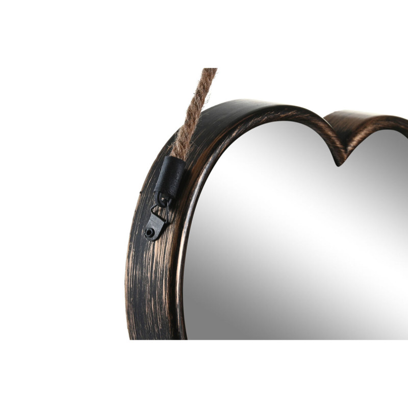 Image secondaire de Ensemble de miroirs DKD Home Decor Scandi Verre Noir Doré polypropylène (26 x 3 x 26 cm) (2 Unités)