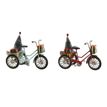 Décorations de Noël DKD Home Decor Rouge Bleu ciel 16 x 8 x 12