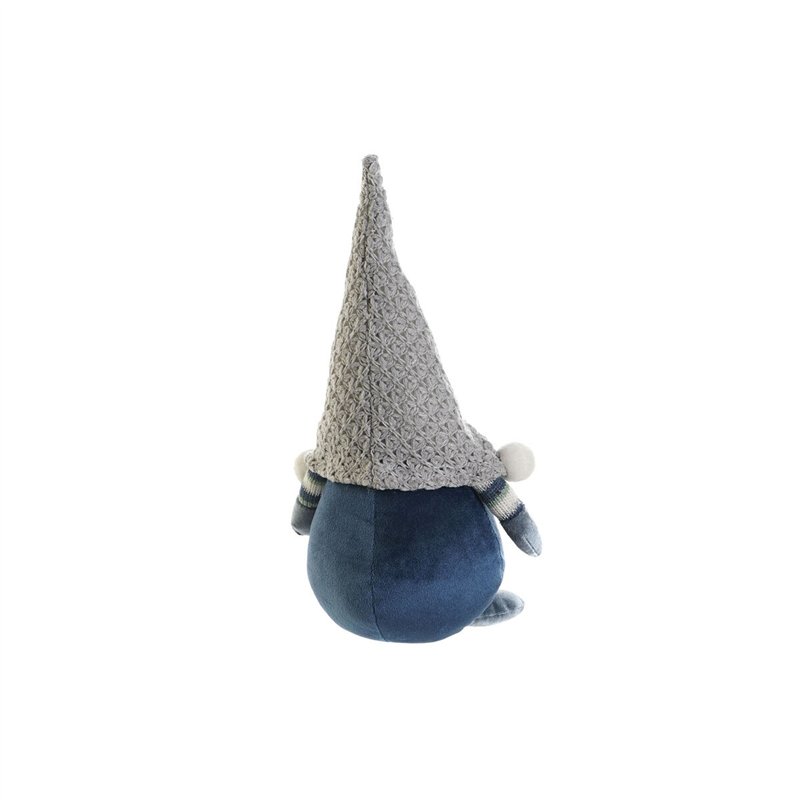 Image secondaire de Décorations de Noël DKD Home Decor Bleu Blanc Gris Gnome 13 x 12 x 35 cm (2 Unités)