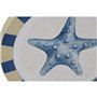 Décoration murale Home ESPRIT Bleu Blanc méditerranéen 30 x 3 x 30 cm (4 Unités)