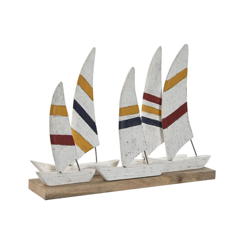 Figurine Décorative Home ESPRIT Blanc Blue marine 67,5 x 13,5 x 46 cm