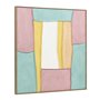 Cadre Home ESPRIT Blanc Rose Turquoise Abstrait Urbaine 102 x 4,5 x 102 cm (2 Unités)