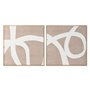 Cadre Home ESPRIT Blanc Beige Abstrait 103 x 4