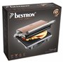 Bestron Gril Panini électrique, Gril avec bac de récupération, Gril Viande électrique avec poignée Cool-Touch et revêtement anti