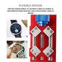 Ouvre-lunette de montre, outil de réparation de retrait de lunette de montre rouge professionnel, outil de suppression d'anneau 