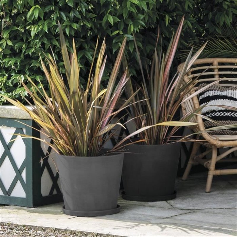 Image secondaire de Pot de fleurs - DEROMA - Origin - 24 L - Anthracite