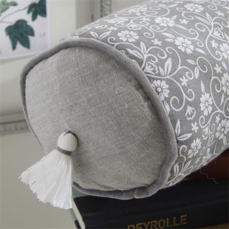 Image secondaire de Coussin Polochon - TODAY - CHARME - Imprimé Gris foncé Capucine - 45 x 15 cm