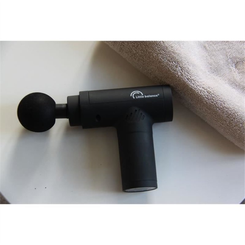 Image secondaire de Pistolet massant - LITTLE BALANCE - Sport Relax - 6 vitesses - 4 tetes - Noir