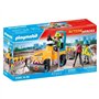 PLAYMOBIL 71751 Ouvriers avec rouleau compresseur et signalisation