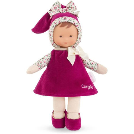 Doudou - COROLLE - Miss Rose Grenadine - 25 cm - senteur vanille - des la naissance
