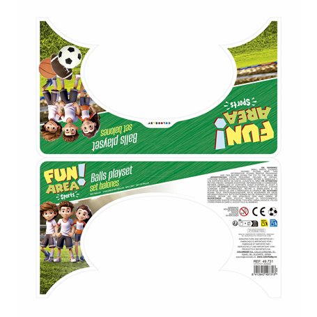 Jeu de visée Colorbaby 12 x 12 x 12 cm (6 Unités)