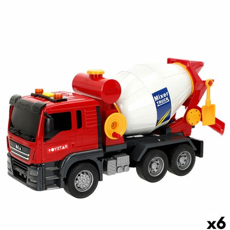 Camion avec Bétonnière Speed & Go 26 x 14 x 9 cm (6 Unités)