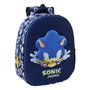 Cartable Sonic City Bleu 27 x 33 x 10 cm