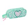 Trousse Fourre-Tout Double Safta Cuore Menthe 21 x 8 x 6 cm