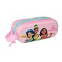 Trousse Fourre-Tout Double Frozen Rose Bleu ciel 21 x 8 x 6 cm 3D
