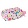 Trousse Fourre-Tout Double Peppa Pig Bleu Blanc Rose 21 x 8 x 6 cm 3D