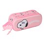 Trousse Fourre-Tout Double Snoopy Rose 21 x 8 x 6 cm 3D