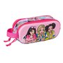 Trousse Fourre-Tout Double Barbie Rose 21 x 8 x 6 cm 3D