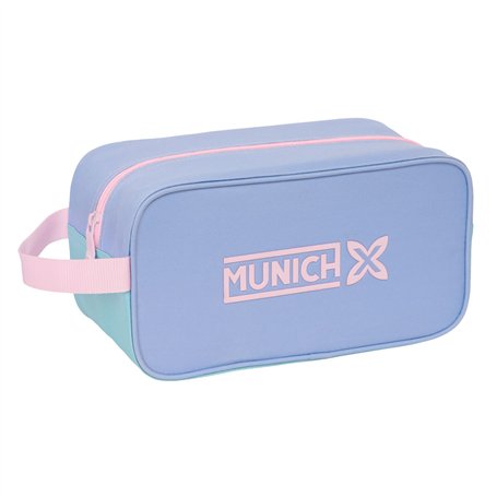 Range-Chaussures de Voyage Munich Mellow Bleu Rose Celeste 29 x 15 x 14 cm