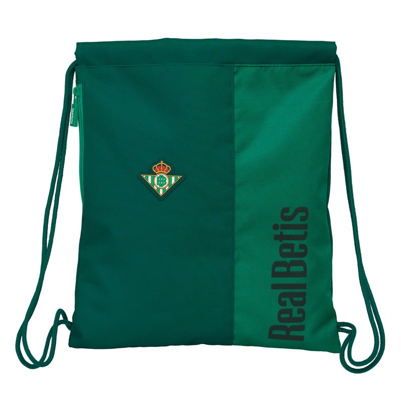 Sac à dos serré par des ficelles Real Betis Balompié Vert 35 x 40 x 1 cm