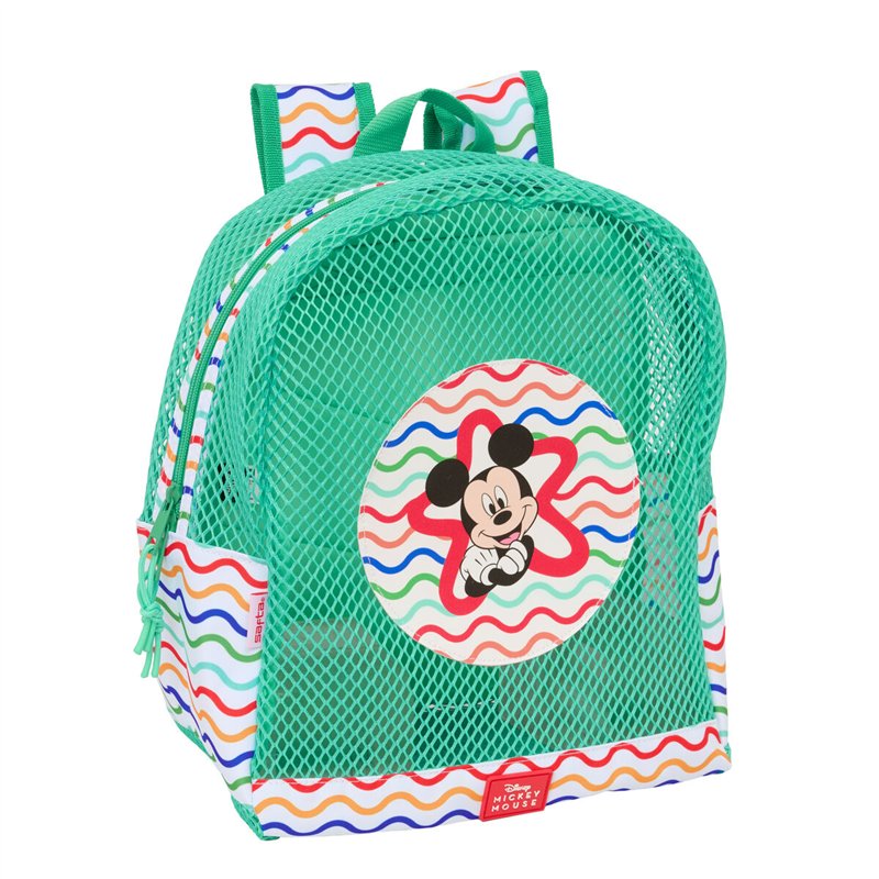 Sac à dos de plage Mickey Mouse Clubhouse Multicouleur Menthe 30,5 x 24 x 18 cm Enfant