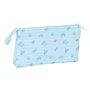 Trousse Fourre-Tout Triple Mickey Mouse Clubhouse Baby Bleu clair 22 x 12 x 3 cm