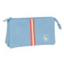 Trousse Fourre-Tout Triple El Ganso Cerulean Bleu 22 x 12 x 3 cm