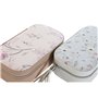 Boîte à bijoux DKD Home Decor Bleu Gris Camel Rose clair Polyuréthane Miroir 18,5 x 10 x 5 cm (2 Unités)