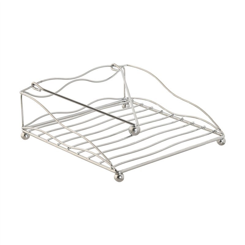 Porte-serviettes Home ESPRIT Argenté Métal 19 x 19 x 7 cm