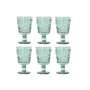 Set de Verres Home ESPRIT Turquoise Verre 345 ml (6 Unités)