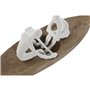 Figurine Décorative Home ESPRIT Blanc Naturel Bateau méditerranéen 42 x 14 x 16 cm