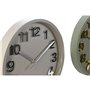 Horloge Murale Home ESPRIT Vert Gris PVC Urbaine 30 x 4 x 30 cm (2 Unités)