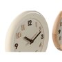 Horloge Murale Home ESPRIT Beige Naturel Bois 30 x 5 x 30 cm (2 Unités)