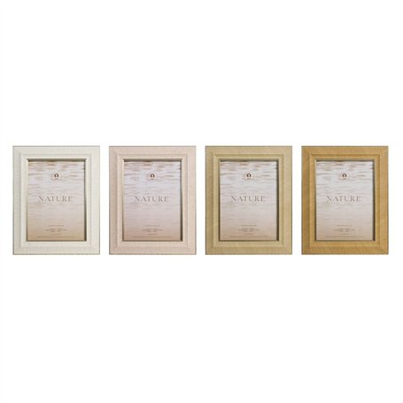Cadre photo Home ESPRIT Marron Beige Verre polystyrène Scandi (4 Unités)